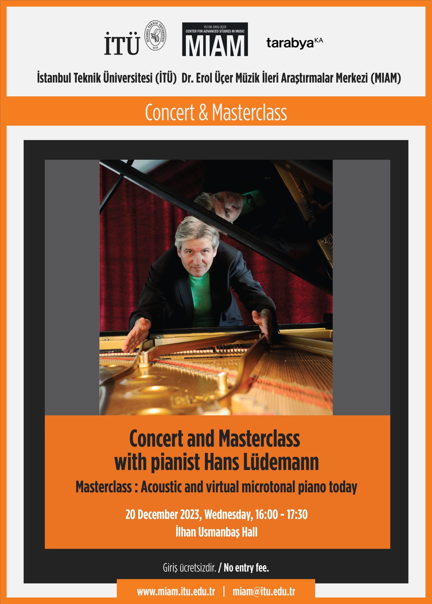 Hans Lüdemann, MIAM, Masterclass, Konzert